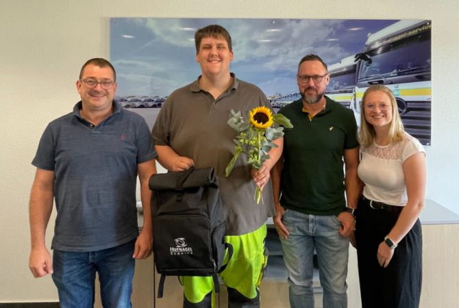 Ausbildung zum Berufskraftfahrer erfolgreich abgeschlossen!