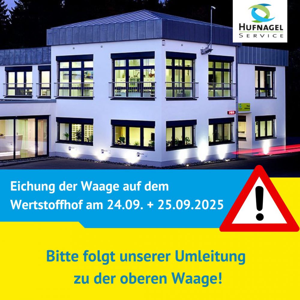 Wichtige Information für alle Anlieferer unseres Olper Wertstoffhofes